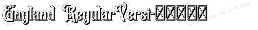 England RegularVersi字体转换